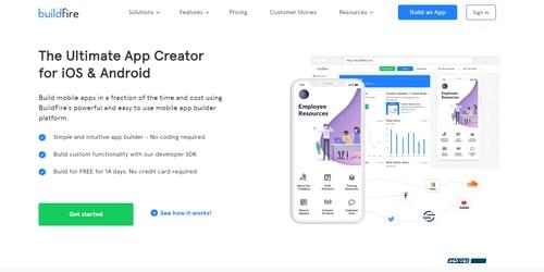 buildfire لصناعة التطبيقات مجانا