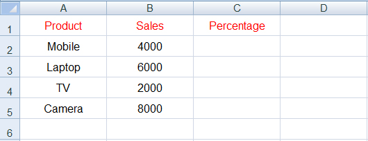 calculate percentage 1