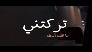 أغنية تركتني ما قلت آسف 5 أغنية تركتني ما قلت آسف