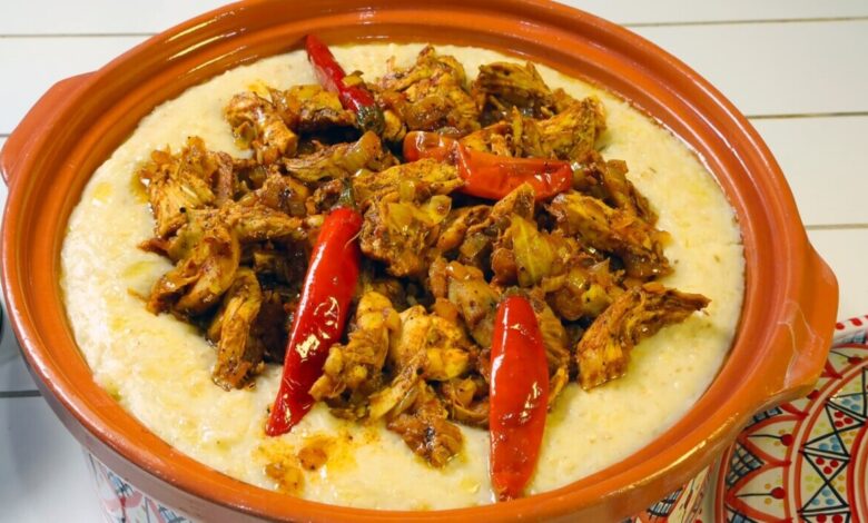 طريقة عمل الجريش في قدر الضغط بالدجاج 1 طريقة عمل الجريش في قدر الضغط بالدجاج