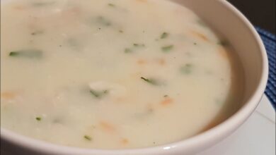 طريقة عمل الشوربة البيضاء بوصفات عديدة وسهلة 5 طريقة عمل الشوربة البيضاء بوصفات عديدة وسهلة