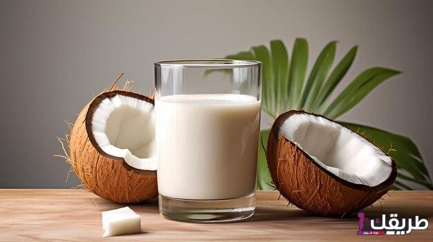 تجربتي مع حليب جوز الهند للشعر لمنع تساقطه 4 juice glass isolated clean background with fruit lying around 743758 1273
