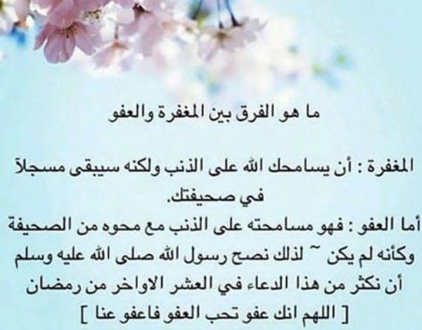 الفرق بين المغفرة والعفو والصفح: فهم أعمق لمفاهيم الرحمة والتسامح وأثرها في حياتنا اليومية 1 الفرق بين المغفرة والعفو